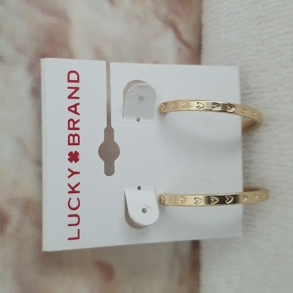 New Lucky Brand Hoop Earrings - Picture 1 of 5